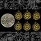 Antiqued Brass Bird's Nest Charms - Set of Six - XXX - AB-C50